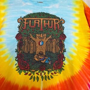 Furthur Summer Tour 2012 Tie Dye Shirt Greatful Dead Dancing Bears Weir Lesh XL